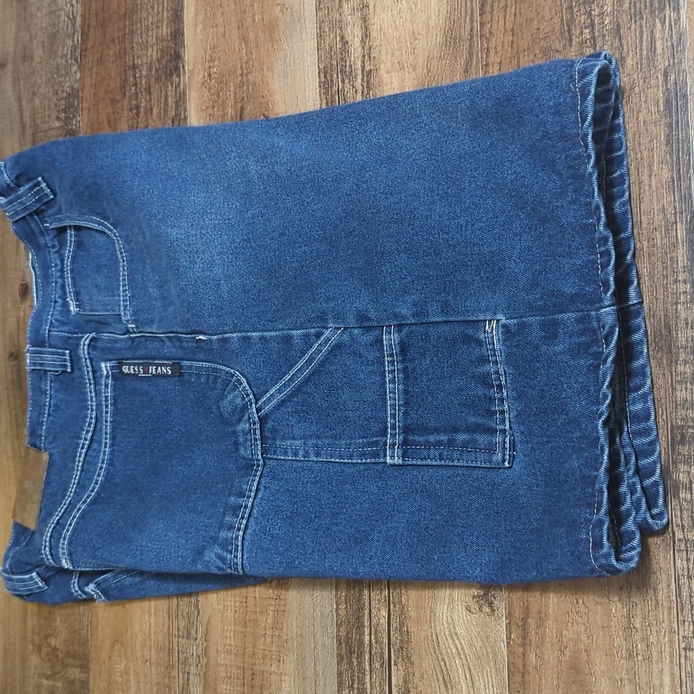 Vintage 90s Guess Jeans Pascal Wide Leg Painter's… - image 7